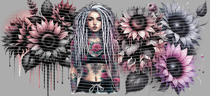 16oz Sunflower Girl-SU-374